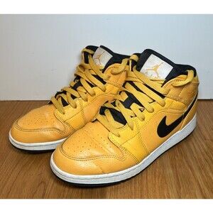 Air Jordan 1 Mid Shoes Mens Size 7Y Retro OG Basketball 554725-700
